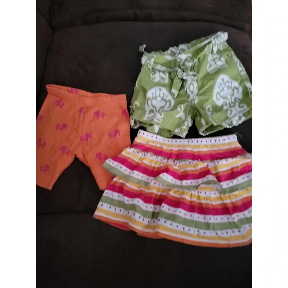 Gymboree batik summer lot‎ of 3 bottoms size 3 shorts skort